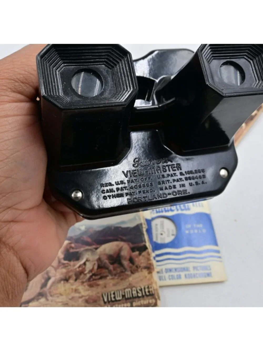 Sawyers Bakelite View-Master Stereoscope Vintage 1950's  W/ Reels
